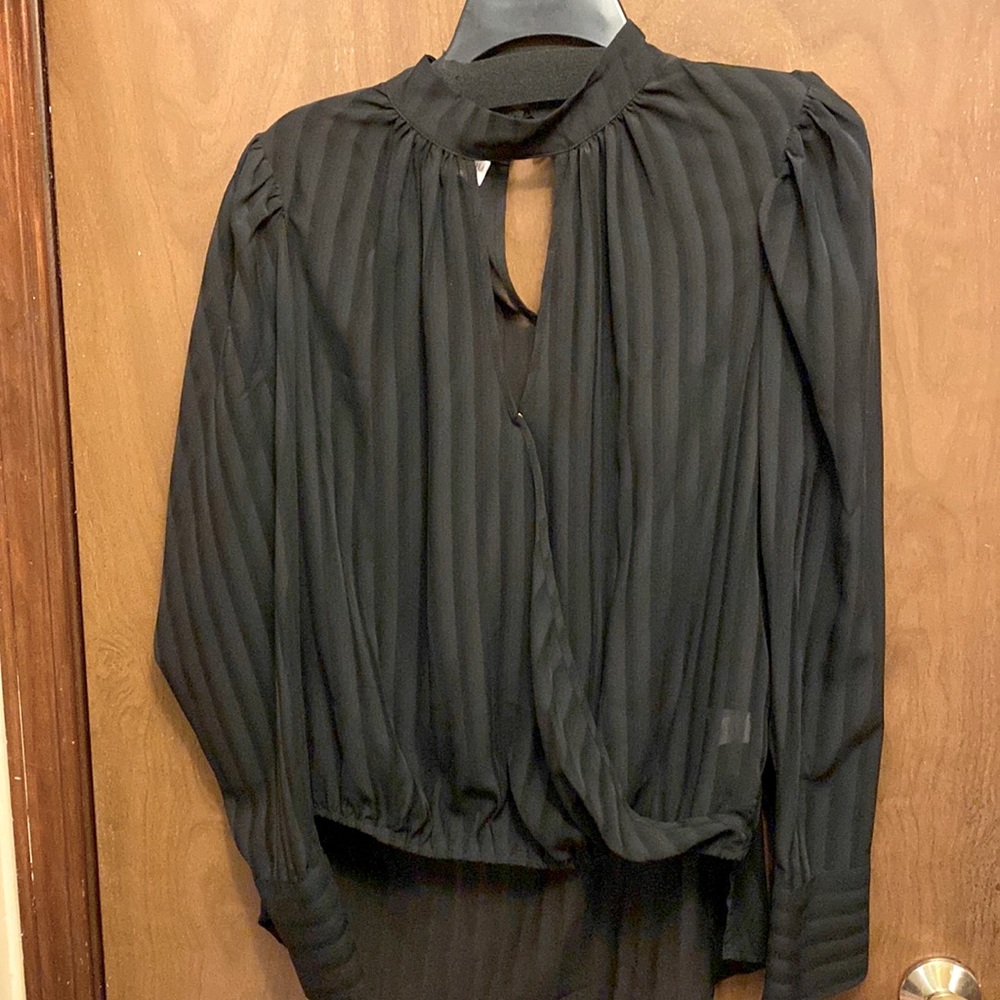 Womens dressy black top Medium